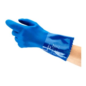 LUVA EM PVC AZUL 23-200 (P56BL) 